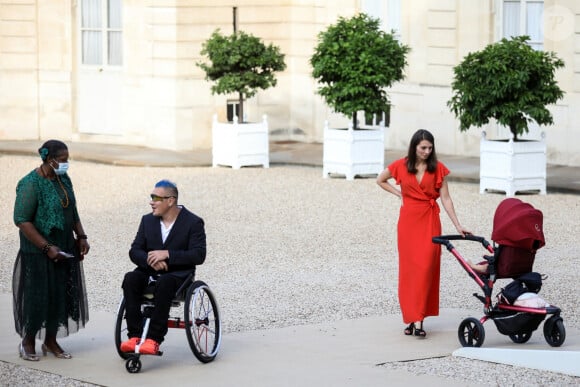 Remy Boulle, médaillé français de canoë-kayak paraolympique - Cérémonie des médaillés olympiques et paralympiques des Jeux de Tokyo, Palais de l'Elysée, Paris, le 13 septembre 2021. © Stéphane Lemouton / Bestimage