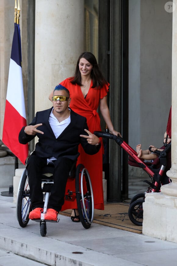 Remy Boulle, médaillé français de canoë-kayak paraolympique - Cérémonie des médaillés olympiques et paralympiques des Jeux de Tokyo, Palais de l'Elysée, Paris, le 13 septembre 2021. © Stéphane Lemouton / Bestimage