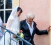 Ils ont célébré leur mariage le 2 septembre 2023 à Marly-le-Roi
Hugues Aufray et Murielle Mégevand - Mariage d'Hugues Aufray et de Murielle Mégevand à la mairie de Marly-Le Roy, France, le 2 septembre 2023. 