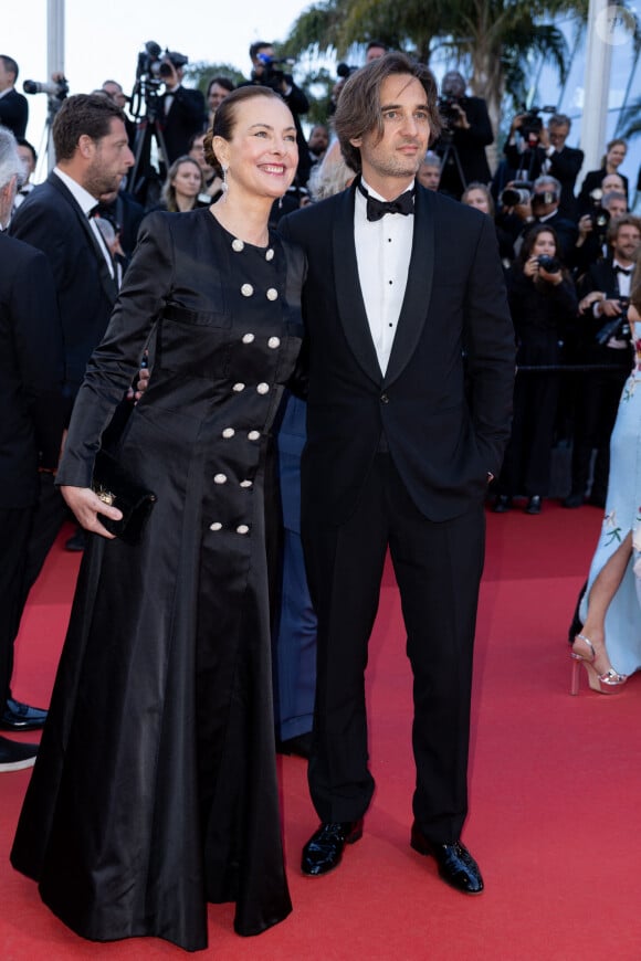 Carole Bouquet et son fils Dimitri Rassam - Montée des marches du film " Megalopolis " lors du 77ème Festival International du Film de Cannes, au Palais des Festivals à Cannes. Le 16 mai 2024 © Olivier Borde / Bestimage