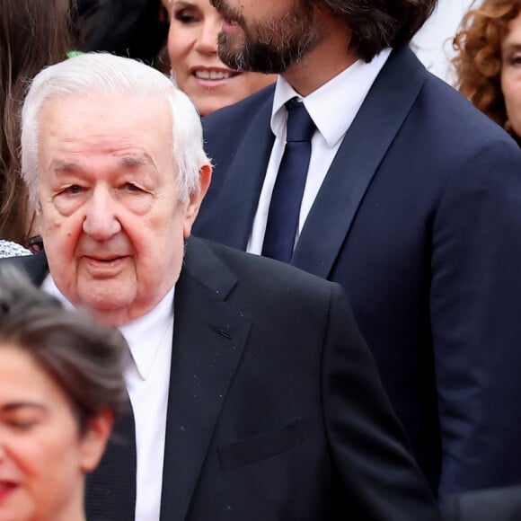 La princesse Caroline de Hanovre, Paul Rassam, Dimitri Rassam, Caole Bouquet - Montée des marches du film " Killers of the flower moon " lors du 76ème Festival International du Film de Cannes, au Palais des Festivals à Cannes. Le 20 mai 2023 © Jacovides-Moreau / Bestimage