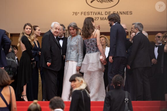 Paul Rassam , Carole Bouquet, Charlotte Casiraghi et Dimitri Rassam, Thomas Langmann - Montée des marches du film " Killers of the flower moon " lors du 76ème Festival International du Film de Cannes, au Palais des Festivals à Cannes. Le 20 mai 2023 © Olivier Borde / Bestimage