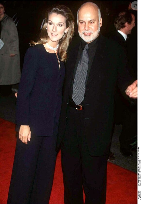 Céline Dion et René Angélil - Première du film "Titanic".