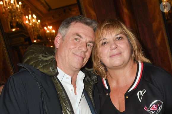 Bruno Gaccio et Michèle Bernier - People à la générale du woman show "Vive Demain !" de Michèle Bernier au théâtre des Variétés à Paris le 28 janvier. © Coadic Guirec/Bestimage 