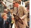 Il leur épargnera les apparitions publiques....
PA/ABACA. 27632-2. Dukuduku-Afrique du Sud. Le Prince de Galles et son fils le Prince Harry à l'école du village de North Dukuduku en Afrique du Sud.