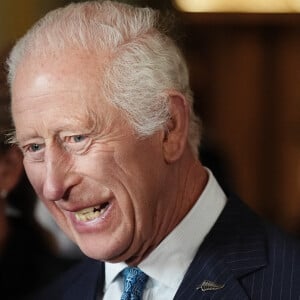 Le roi Charles III rencontre l'équipe de rugby des Black Ferns de Nouvelle-Zélande au palais de Buckingham à Londres, Royaume-Un. Photo par Aaron Chown/PA Wire/ABACAPRESS.COM