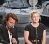 Exclusif - Bertrand Chameroy, Anne-Elisabeth Lemoine - Plateau de l'émission "C à vous" lors du 77ème Festival International du Film de Cannes le 21 mai 2024. © Jack Tribeca/Bestimage