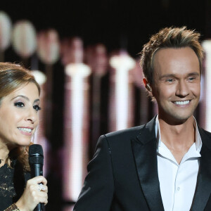 Léa Salamé et Cyril Féraud - 39ème cérémonie des Victoires de la musique à la Seine musicale de Boulogne-Billancourt, France, le 9 février 2024. © Coadic Guirec/Bestimage