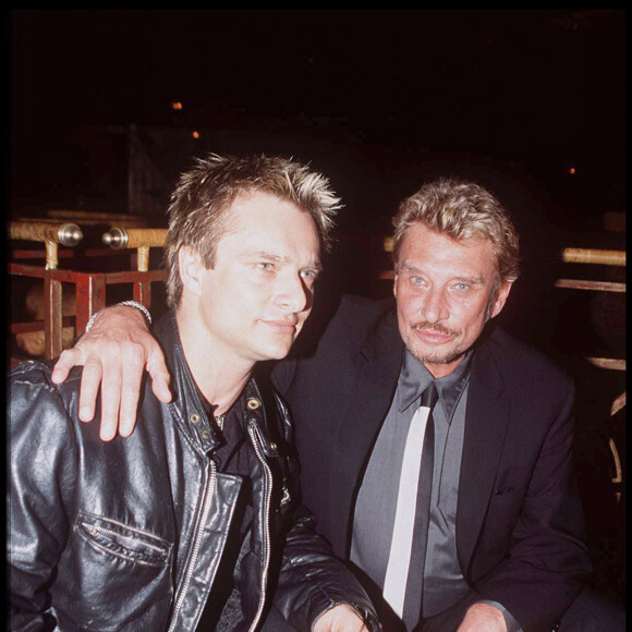 David et Johnny Hallyday (archive)