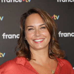 Julia Vignali au photocall de la conférence de presse de rentrée de France Télévisions à Paris, France, le 4 septembre 2024. © Coadic Guirec/Bestimage 