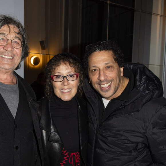 Dominique Colonna avec sa femme Mireille Dumas et Smaïn - Eric Dupond-Moretti à la barre au théâtre de la Madeleine à Paris le 22 janvier 2019. © Pierre Perusseau/Bestimage