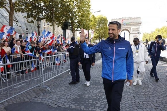 Tony Estanguet, président du comité d'organisation des Jeux Olympiques et Paralympiques de Paris 2024 - La "Parade des Champions" des Jeux Olympiques et Paralympiques de Paris2024, sur les Champs-Elysées. Paris, le 14 septembre 2024. © Romauld Meigneux/Pool/Bestimage 