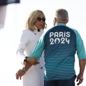 Brigitte Macron - La "Parade des Champions" des Jeux Olympiques et Paralympiques de Paris2024, sur les Champs-Elysées. Paris, le 14 septembre 2024. © Romauld Meigneux/Pool/Bestimage 