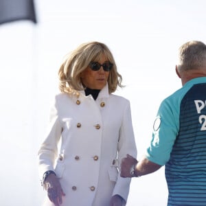 Brigitte Macron - La "Parade des Champions" des Jeux Olympiques et Paralympiques de Paris2024, sur les Champs-Elysées. Paris, le 14 septembre 2024. © Romauld Meigneux/Pool/Bestimage 