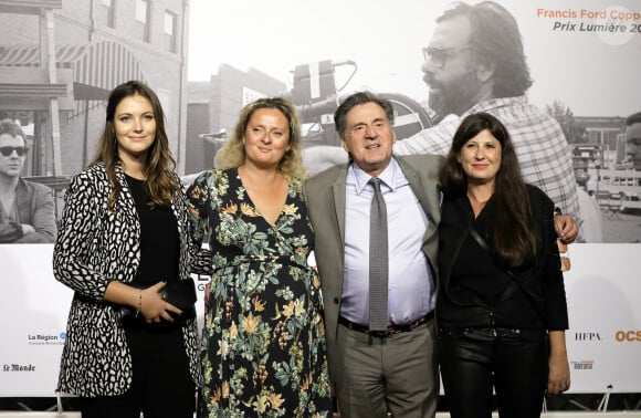 Nelly Auteuil, Aurore Auteuil (enceinte), Daniel Auteuil et sa femme Aude Ambroggi - Photocall de la cérémonie d'ouverture à la Halle Tony Garnier du 11ème Festival Lumiere 2019 de Lyon le 12 octobre 2019. © Dominique Jacovides / Bestimage