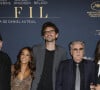 Gaëtan Roussel, Gregory Gadebois, Alice Belaïdi, Hugo Gélin, Daniel Auteuil et sa fille Nelly Auteuil lors de l'avant-première du film "Le fil" au cinéma Arlequin à Paris le 9 septembre 2024. © Marc Ausset-Lacroix / Bestimage