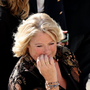 (info : Marine Carrère d'Encausse annonce le décès de son père ) - Marina Carrère d'Encausse lors de l'hommage à Hélène Carrère d'Encausse aux Invalides à Paris le 3 octobre 2023. © Dominique Jacovides / Bestimage 