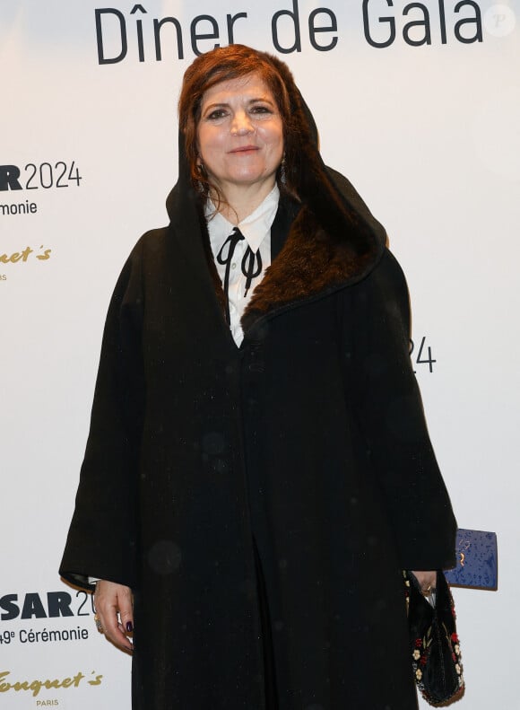 Agnès Jaoui, César d'honneur - Photocall de la 49ème édition de la cérémonie des César au Fouquet's à Paris Le 23 fevrier 2024 © Coadic Guirec / Bestimage