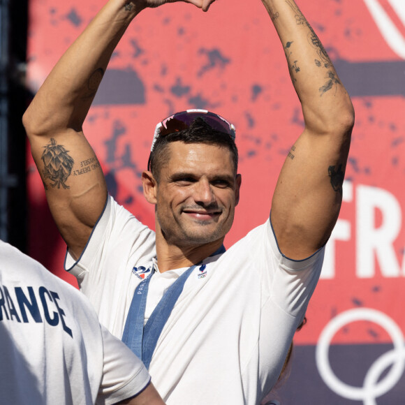 Florent Manaudou, Club France, Grande Halle de la Villette, Paris 5 Aout 2024. © Jeremy Melloul / Bestimage