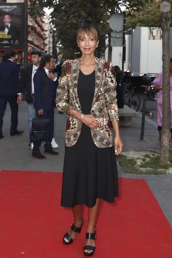 Sonia Rolland arrivant au "Concerto pour la Paix" organisé par Omar Harfouch au Théâtre des Champs Élysées à Paris, France, le 18 Septembre 2024. © Perusseau / Tribeca / Bestimage 