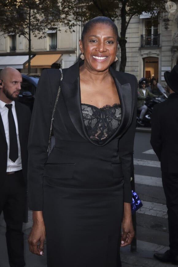 Marie-José Pérec arrivant au "Concerto pour la Paix" organisé par Omar Harfouch au Théâtre des Champs Élysées à Paris, France, le 18 Septembre 2024. © Perusseau / Tribeca / Bestimage 