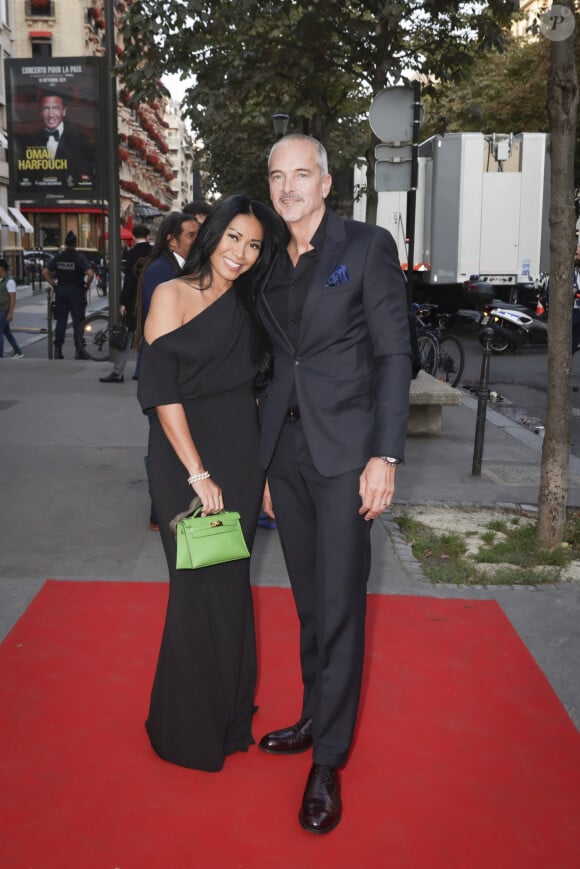 Anggun et son mari Christian Kretschmar-Anggun arrivant au "Concerto pour la Paix" organisé par Omar Harfouch au Théâtre des Champs Élysées à Paris, France, le 18 Septembre 2024. © Perusseau / Tribeca / Bestimage 