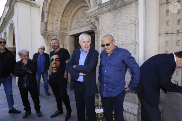 Luis Fernandez, Louis Acariès - Obsèques du journaliste sportif, Didier Roustan, décédé le 11 septembre à l'âge de 66 ans en l'église Notre-Dame-des-Pins, à Cannes le 20 septembre 2024. © Franz Chavaroche/Bestimage