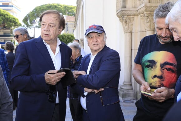 Daniel Lauclair - Obsèques du journaliste sportif, Didier Roustan, décédé le 11 septembre à l'âge de 66 ans en l'église Notre-Dame-des-Pins, à Cannes le 20 septembre 2024. © Franz Chavaroche/Bestimage