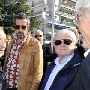 Obsèques du journaliste sportif, Didier Roustan, décédé le 11 septembre à l'âge de 66 ans en l'église Notre-Dame-des-Pins, à Cannes le 20 septembre 2024. © Franz Chavaroche/Bestimage