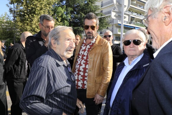 Obsèques du journaliste sportif, Didier Roustan, décédé le 11 septembre à l'âge de 66 ans en l'église Notre-Dame-des-Pins, à Cannes le 20 septembre 2024. © Franz Chavaroche/Bestimage