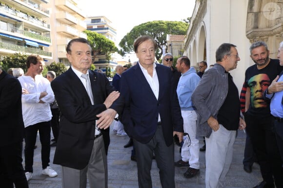 Daniel Lauclair - Obsèques du journaliste sportif, Didier Roustan, décédé le 11 septembre à l'âge de 66 ans en l'église Notre-Dame-des-Pins, à Cannes le 20 septembre 2024. © Franz Chavaroche/Bestimage