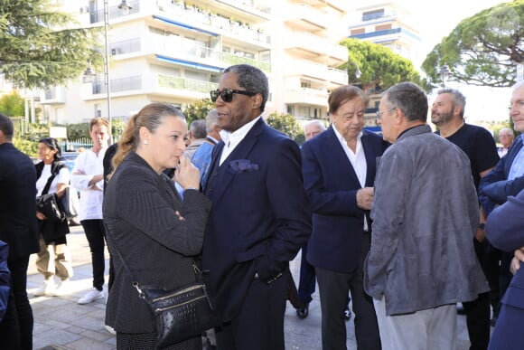 Obsèques du journaliste sportif, Didier Roustan, décédé le 11 septembre à l'âge de 66 ans en l'église Notre-Dame-des-Pins, à Cannes le 20 septembre 2024. © Franz Chavaroche/Bestimage