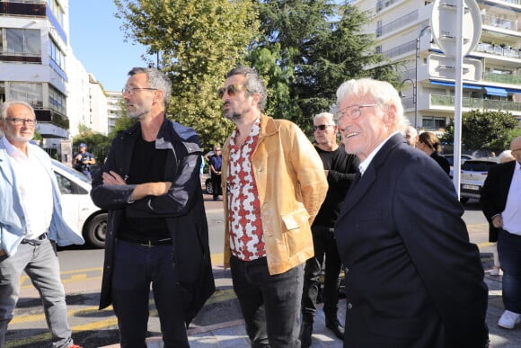 Obsèques du journaliste sportif, Didier Roustan, décédé le 11 septembre à l'âge de 66 ans en l'église Notre-Dame-des-Pins, à Cannes le 20 septembre 2024. © Franz Chavaroche/Bestimage