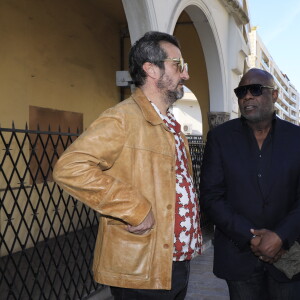 Basile Boli - Obsèques du journaliste sportif, Didier Roustan, décédé le 11 septembre à l'âge de 66 ans en l'église Notre-Dame-des-Pins, à Cannes le 20 septembre 2024. © Franz Chavaroche/Bestimage