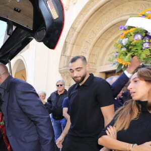 Basile Boli - Sorties des obsèques du journaliste sportif, Didier Roustan, décédé le 11 septembre à l'âge de 66 ans en l'église Notre-Dame-des-Pins, à Cannes le 20 septembre 2024. © Franz Chavaroche/Bestimage