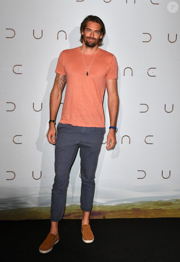 Camille Lacourt - Projection du film "Dune" au cinéma Le Grand Rex à Paris, le 6 septembre 2021. © Veeren/Bestimage  People attending the "Dune" photocall held at "Le Grand Rex" cinema, on September 6th, 2021 in Paris, France. 