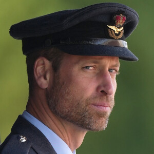 Le prince William de Galles lors de la "Sovereign's Parade" au collège de la Royal Air Force à Cranwell. Le 12 septembre 2024 © Julien Burton / Bestimage 