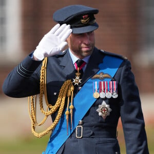 Le prince William de Galles lors de la "Sovereign's Parade" au collège de la Royal Air Force à Cranwell. Le 12 septembre 2024 © Julien Burton / Bestimage 