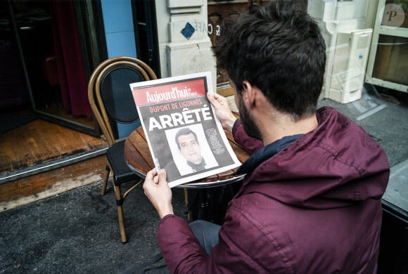 Le Journal Le Parisien avec Xavier Dupont de Ligonnes le 12 octobre 2019 à Paris.
Photo par ELIOT BLONDET/ABACAPRESS.COM