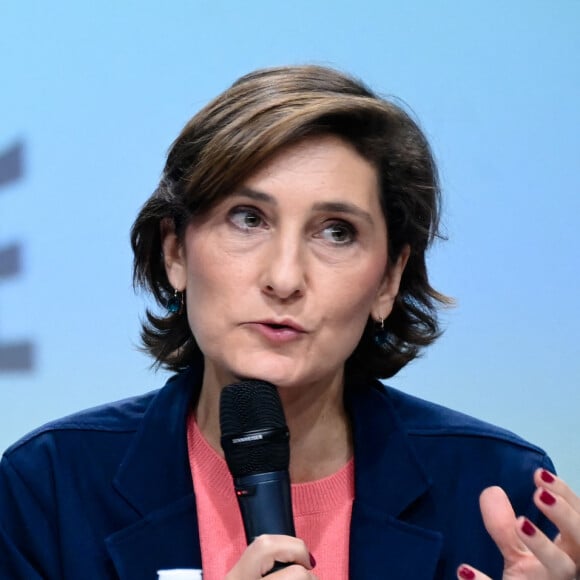 Une proximité qui aurait pu entraîner des conflits d'intérêts lorsque elle figurait au gouvernement de Gabriel Attal. Ce n'est plus le cas avec Michel Barnier. 
Amelie Oudea Casteradurant les Jeux Olympiques de Paris 2024 à Paris, France. © Federico Pestellini/DPPI/Panoramic/Bestimage