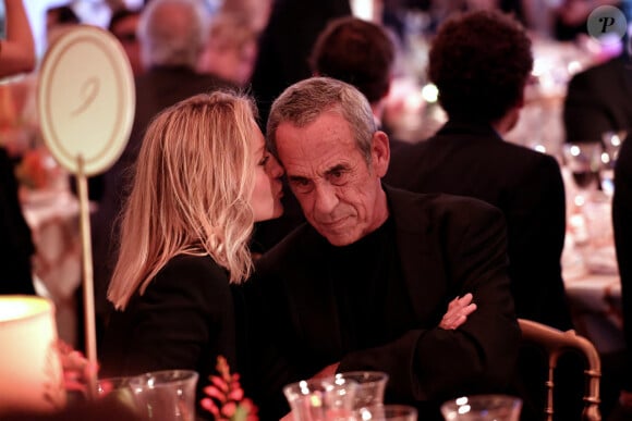 Audrey Crespo-Mara et Thierry Ardisson - Soirée de gala "Heroes for Imagine" qui a permis de récolter dix millions d'euros au profit de la recherche contre les maladies génétiques à Paris le 23 septembre 2024. © Dominique Jacovides / Bestimage 