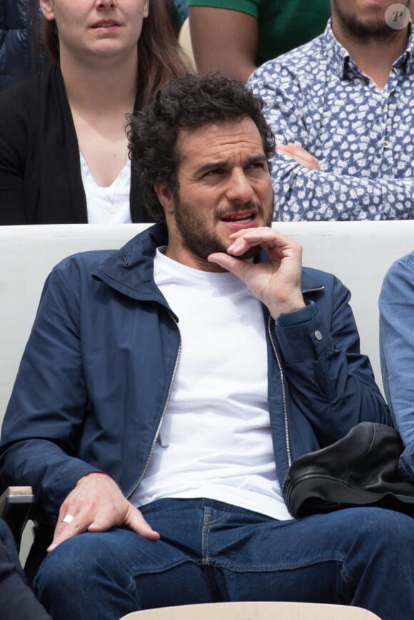 Amir Haddad - People dans les tribunes lors des Internationaux de France de Tennis de Roland Garros 2022 à Paris le 29 mai 2022.