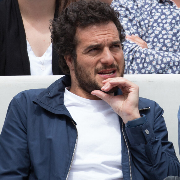 Amir Haddad - People dans les tribunes lors des Internationaux de France de Tennis de Roland Garros 2022 à Paris le 29 mai 2022.