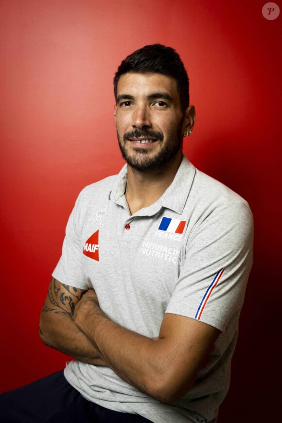 LE GOFF Nicolas (Fra) lors du Media day de l'équipe de France masculine de volleyball à Paris, France, le 23 août 2022. © Jean-Baptiste Autissier/Panoramic/Bestimage