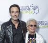 Les profits seront reversés à la fondation pour la Recherche sur la maladie d'Alzheimer, à laquelle est très attachée l'amie de la famille Véronique de Villèle
Anthony Delon, Véronique de Villèle au photocall du concert du gala des 20 ans de la fondation Recherche Alzheimer "2 générations chantent pour la 3ème" à l'Olympia à Paris le 18 mars 2024. © Cyril Moreau / Bestimage