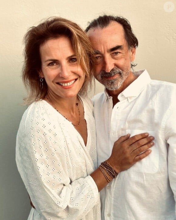 Marie du Sordet et son mari Jacques pour leurs 20 ans de mariage, juillet 2023