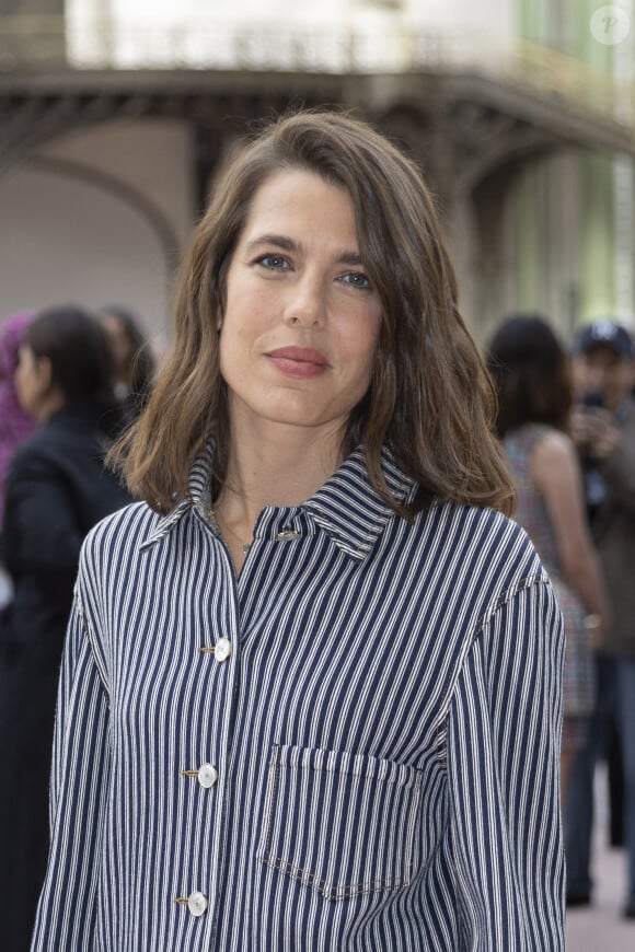 Charlotte Casiraghi au Front Row du défilé de mode féminine Chanel printemps-été 2025 lors de la Fashion Week de Paris (PFW), au Grand Palais, à Paris, France, le 1er october 2024. © Olivier Borde/Bestimage