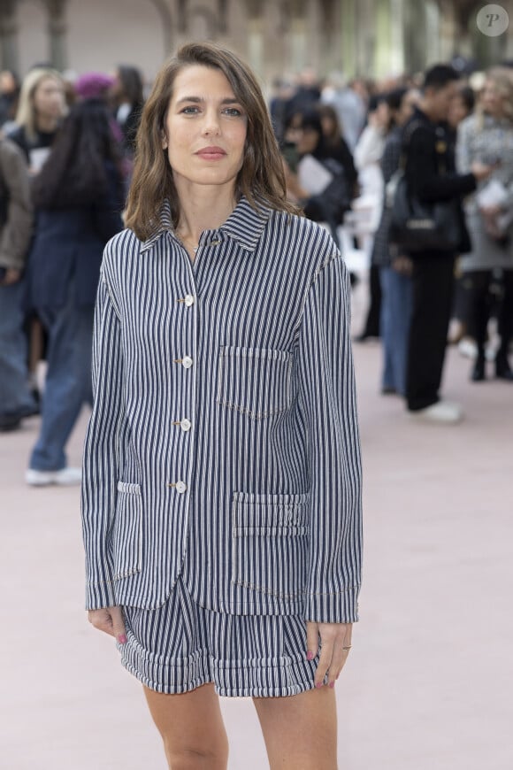 Charlotte Casiraghi au Front Row du défilé de mode féminine Chanel printemps-été 2025 lors de la Fashion Week de Paris (PFW), au Grand Palais, à Paris, France, le 1er october 2024. © Olivier Borde/Bestimage