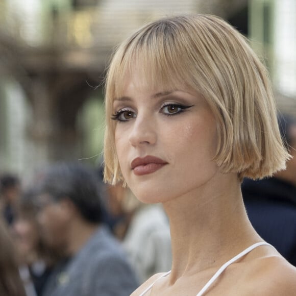 Angèle au Front Row du défilé de mode féminine Chanel printemps-été 2025 lors de la Fashion Week de Paris (PFW), au Grand Palais, à Paris, France, le 1er october 2024. © Olivier Borde/Bestimage