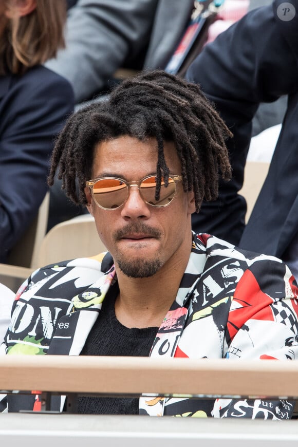 Arnaud Assoumani dans les tribunes lors des internationaux de tennis de Roland Garros à Paris, France, le 31 mai 2019. © Jacovides-Moreau/Bestimage 